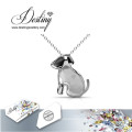 Destiny Jewellery Crystal From Swarovski Doggie Pendant & Necklace